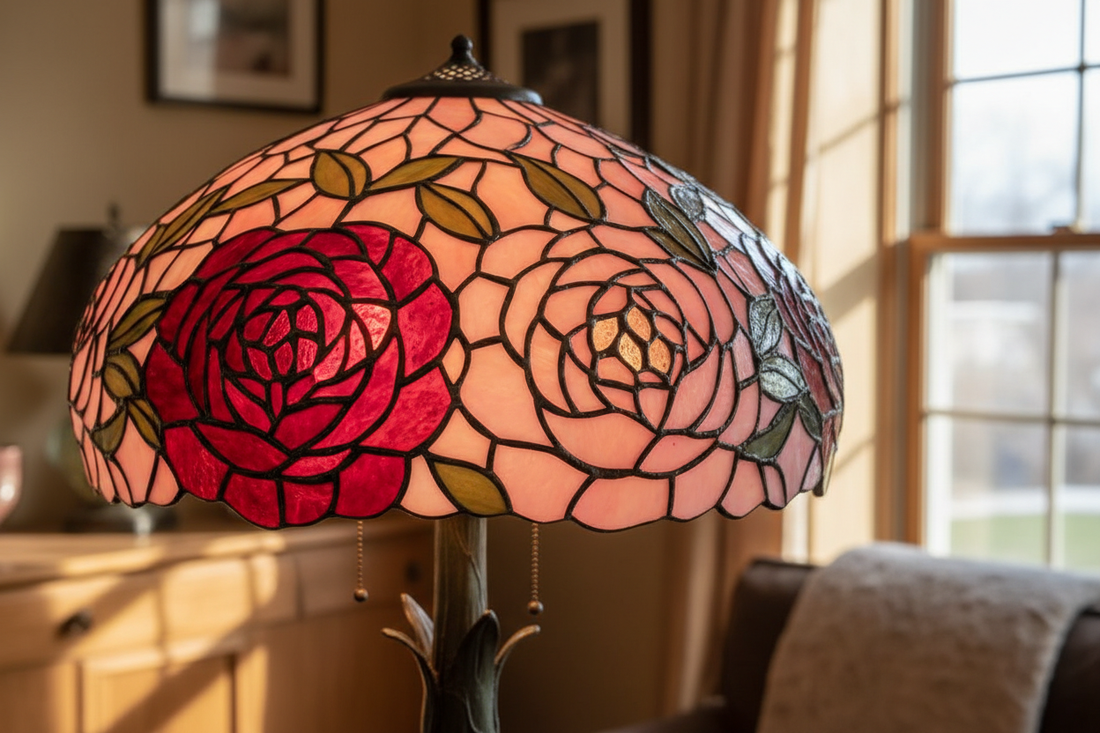 De Tiffany Peony Lamp: Een Meesterwerk in Rood en Roze