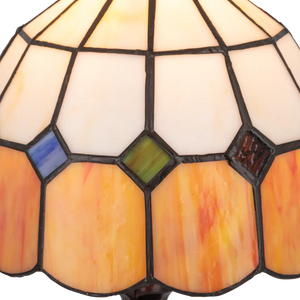 Tiffany tafellamp – Zachte kleurovergangen – Ø 19,5 cm x H 36 cm (Art. 7010)