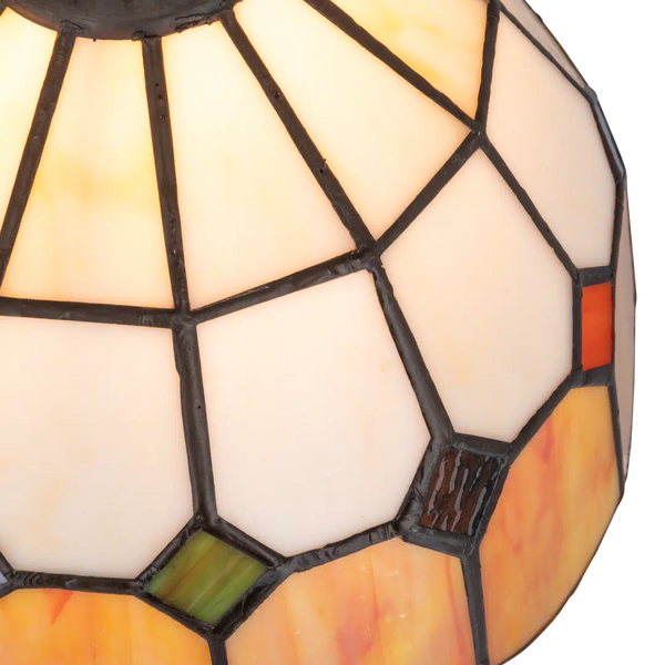 Tiffany tafellamp – Zachte kleurovergangen – Ø 19,5 cm x H 36 cm (Art. 7010)