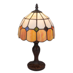 Tiffany tafellamp – Zachte kleurovergangen – Ø 19,5 cm x H 36 cm (Art. 7010)