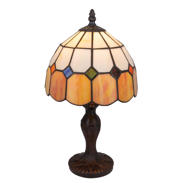 Tiffany tafellamp – Zachte kleurovergangen – Ø 19,5 cm x H 36 cm (Art. 7010)