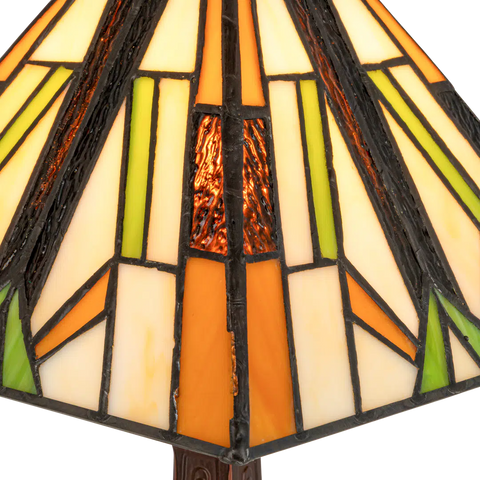 Tiffany tafellamp – L 28.5 CM x B 28.5 CM x H 37 CM (Art. 7014)
