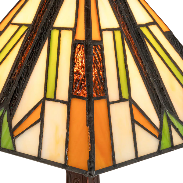 Tiffany tafellamp – L 28.5 CM x B 28.5 CM x H 37 CM (Art. 7014)