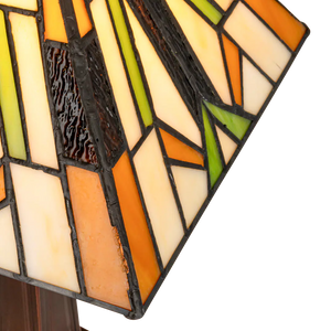 Tiffany tafellamp – L 28.5 CM x B 28.5 CM x H 37 CM (Art. 7014)