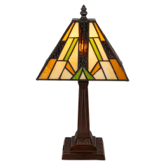 Tiffany tafellamp – L 28.5 CM x B 28.5 CM x H 37 CM (Art. 7014)