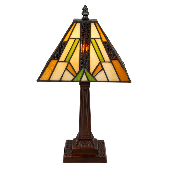 Tiffany tafellamp – L 28.5 CM x B 28.5 CM x H 37 CM (Art. 7014)