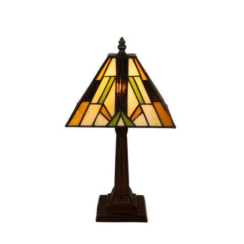 Tiffany tafellamp – L 28.5 CM x B 28.5 CM x H 37 CM (Art. 7014)