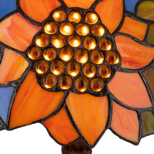 Tiffany tafellamp – Bloemendessin – Ø 32 × H 47 cm (Art. 7029)