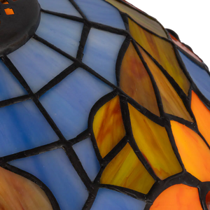 Tiffany tafellamp – Bloemendessin – Ø 32 × H 47 cm (Art. 7029)