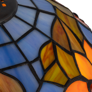 Tiffany tafellamp – Bloemendessin – Ø 32 × H 47 cm (Art. 7029)