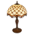 Tiffany tafellamp – Honingraatpatroon – Ø 29 × H 47 cm (Art. 7031)