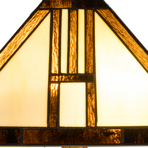 Tiffany tafellamp – Arts & Crafts Geometrie – 35 × 35 × 55 cm (Art. 7037)