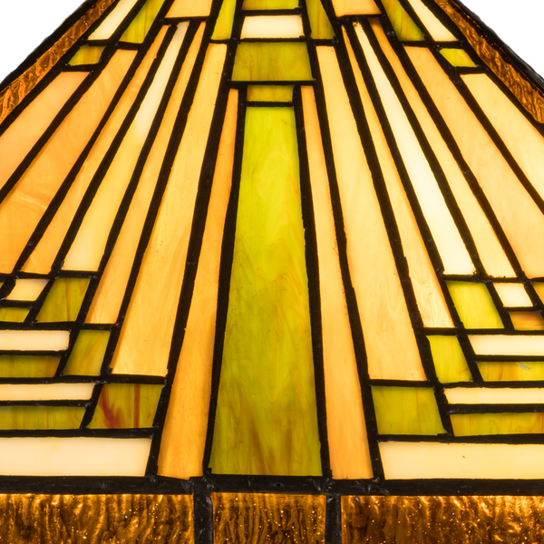 Tiffany tafellamp – Mission / Arts & Crafts – 35.5 × 35.5 × 53 cm (Art. 7042)