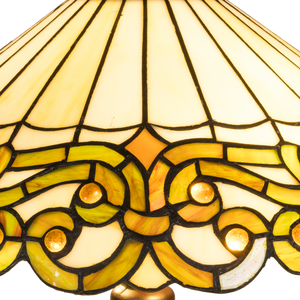 Tiffany tafellamp – Ø 40 × H 57 cm – Art Nouveau lijnvoering (Art. 7045)