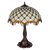 Tiffany tafellamp – Ø 41 × H 56 cm – Ruitpatroon & Cabochons (Art. 7047)