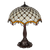 Tiffany tafellamp – Ø 41 × H 56 cm – Ruitpatroon & Cabochons (Art. 7047)