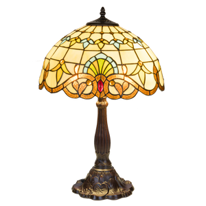 Tiffany tafellamp – Ø 40 × H 57 cm – Klassiek sierpatroon (Art. 7048)