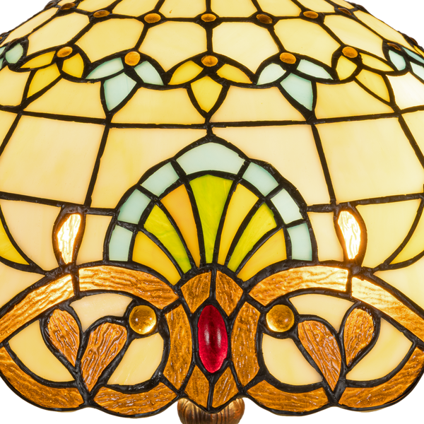 Tiffany tafellamp – Ø 40 × H 57 cm – Klassiek sierpatroon (Art. 7048)