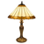Tiffany tafellamp – Klassiek Paneelontwerp & Geschulpte Rand – Ø 40 × H 59 cm (Art. 7050)