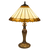 Tiffany tafellamp – Klassiek Paneelontwerp & Geschulpte Rand – Ø 40 × H 59 cm (Art. 7050)