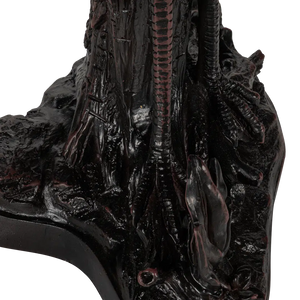 Tiffany reiger tafellamp – glas-in-lood in amber, crème & blauw – H 53 cm (7060)