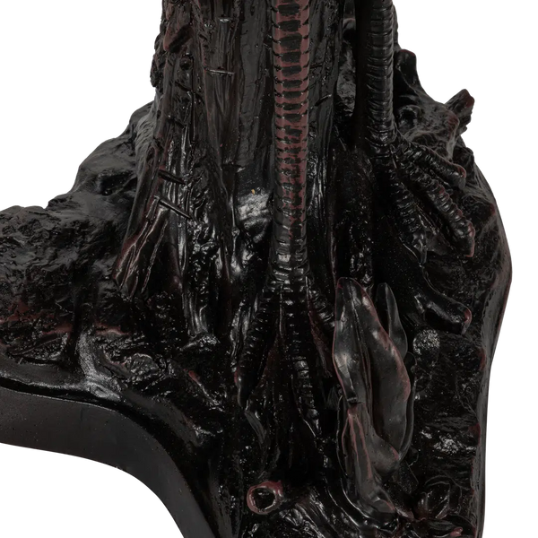 Tiffany reiger tafellamp – glas-in-lood in amber, crème & blauw – H 53 cm (7060)