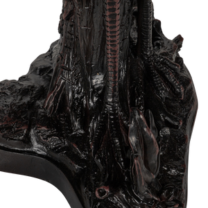 Tiffany reiger tafellamp – glas-in-lood in amber, crème & blauw – H 53 cm (7060)