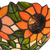 Tiffany wandlamp – Zonnebloemen – B 25 × H 15,5 cm (Art. 7709)