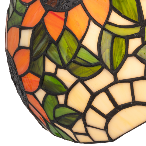 Tiffany wandlamp – Zonnebloemen – B 25 × H 15,5 cm (Art. 7709)