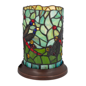 Tiffany tafellamp – Libelle – Ø 16,5 × H 21 cm (Art. 7176)