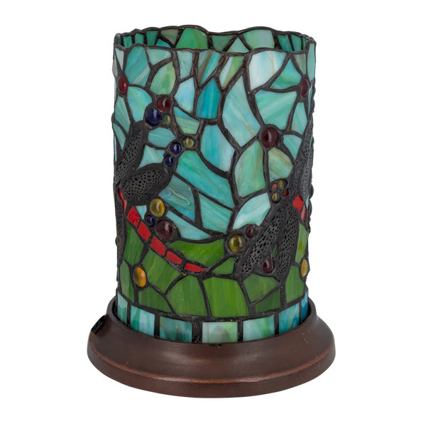 Tiffany tafellamp – Libelle – Ø 16,5 × H 21 cm (Art. 7176)