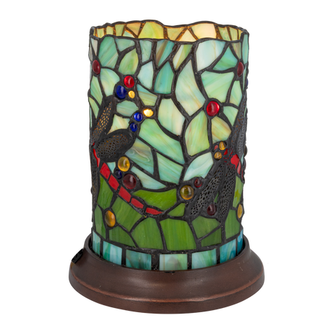 Tiffany tafellamp – Libelle – Ø 16,5 × H 21 cm (Art. 7176)