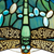 Tiffany floor lamp Dragonfly – Tranquil Blue & Green – H 165 cm – (Art. 7250)