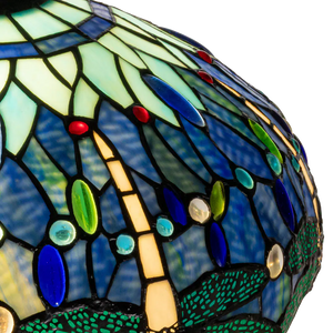 Tiffany vloerlamp – Libellen, Blauw & Groen – Ø 40 × H 165 cm (Art. 7251)