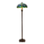 Grote Roruvera Tiffany vloerlamp libellen van glas in lood in blauw-, groen- en roodtinten, brandend