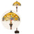 Tiffany vloerlamp Dragonfly – Geel, Amber & Crème – H 165 cm (Art. 7259)