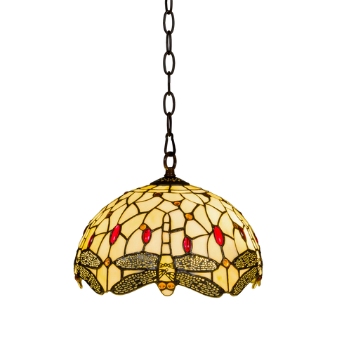 Tiffany hanglamp – Libelle – Ø 30 cm - Dragonfly (Art. 7400)