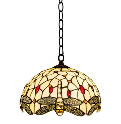 Tiffany hanglamp – Libelle – Ø 30 cm - Dragonfly (Art. 7400)