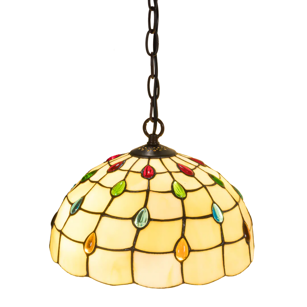 Tiffany hanglamp – Elegant patroon – Ø 30 cm (Art. 7401)