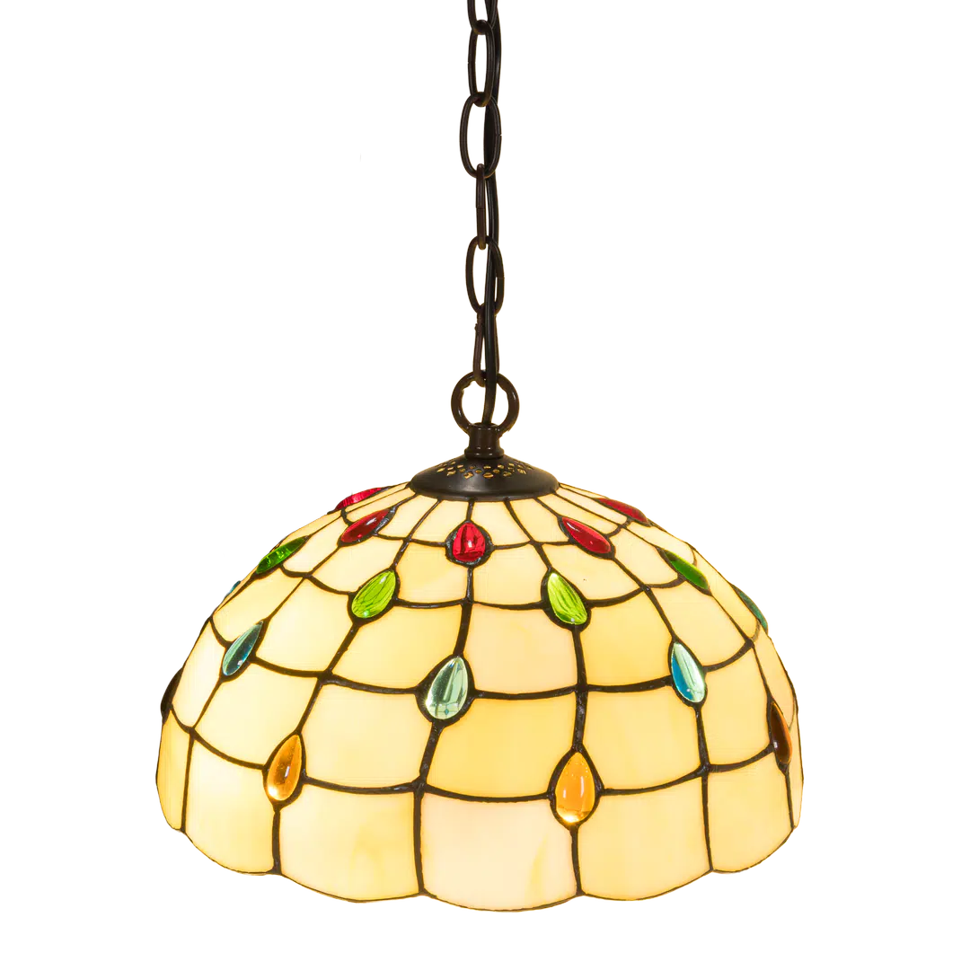 Tiffany hanglamp – Elegant patroon – Ø 30 cm (Art. 7401)