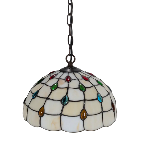 Tiffany hanglamp – Elegant patroon – Ø 30 cm (Art. 7401)