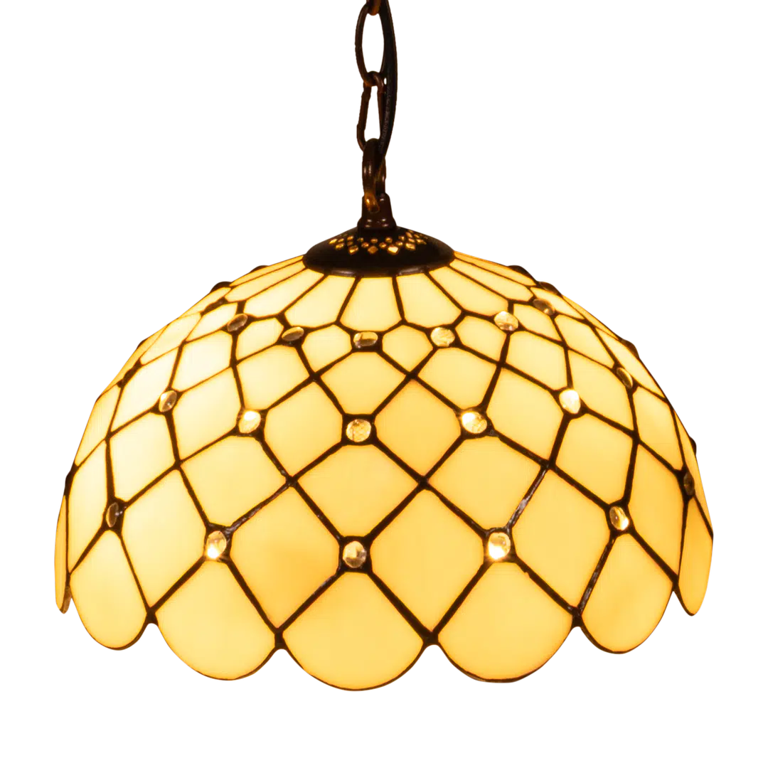 Tiffany hanglamp – Klassiek patroon – Ø 30 cm (Art. 7403)