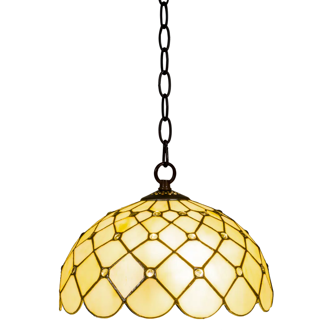 Tiffany hanglamp – Klassiek patroon – Ø 30 cm (Art. 7403)