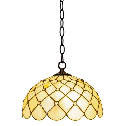 Tiffany hanglamp – Klassiek patroon – Ø 30 cm (Art. 7403)