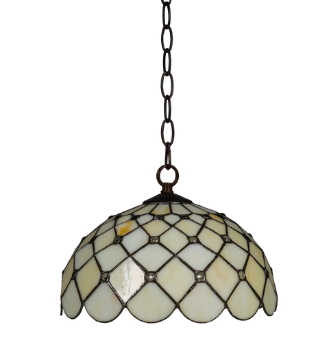 Tiffany hanglamp – Klassiek patroon – Ø 30 cm (Art. 7403)