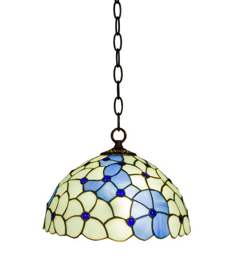 Tiffany hanglamp – Bloemaccenten – Ø 30 cm (Art. 7404)