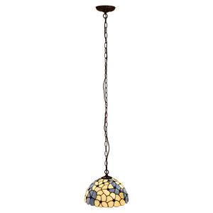 Tiffany hanglamp – Bloemaccenten – Ø 30 cm (Art. 7404)