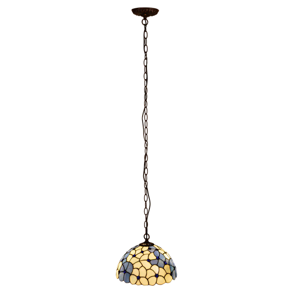 Tiffany hanglamp – Bloemaccenten – Ø 30 cm (Art. 7404)