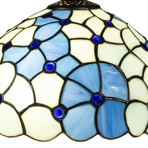 Tiffany hanglamp – Bloemaccenten – Ø 30 cm (Art. 7404)