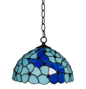 Tiffany hanglamp – Bloemaccenten – Ø 30 cm (Art. 7404)